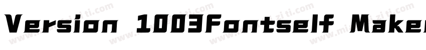Version 1003Fontself Maker 354字体转换